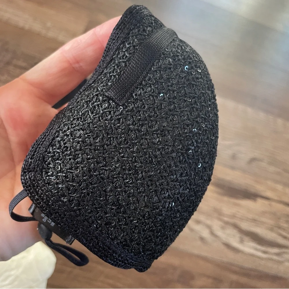 St John designer black sequined face mask New